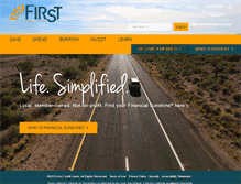 Tablet Screenshot of firstcu.net